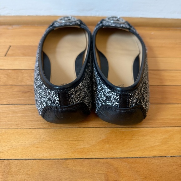 Michael Kors Fulton Moccasins Black and White Tweed Women's Flats Sz 9 EUC - Picture 4 of 6